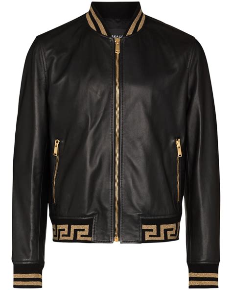 versace lederjacken herren|versace herren mantel.